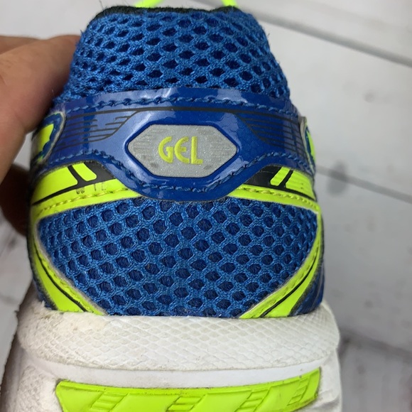 ASICS “GT 1000 2” blue & yellow running shoe sz 6 - Picture 10 of 14